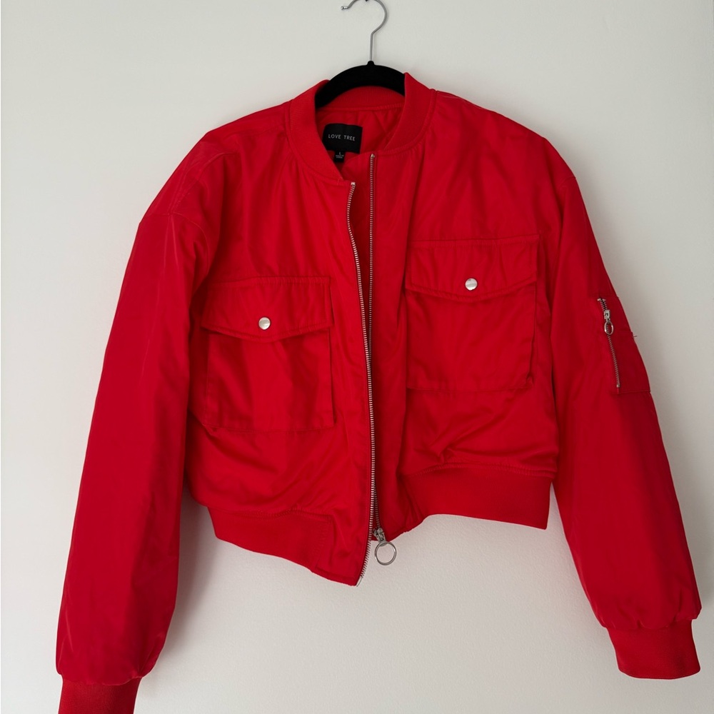 Red Women's Jacket - Picture 2 of 6